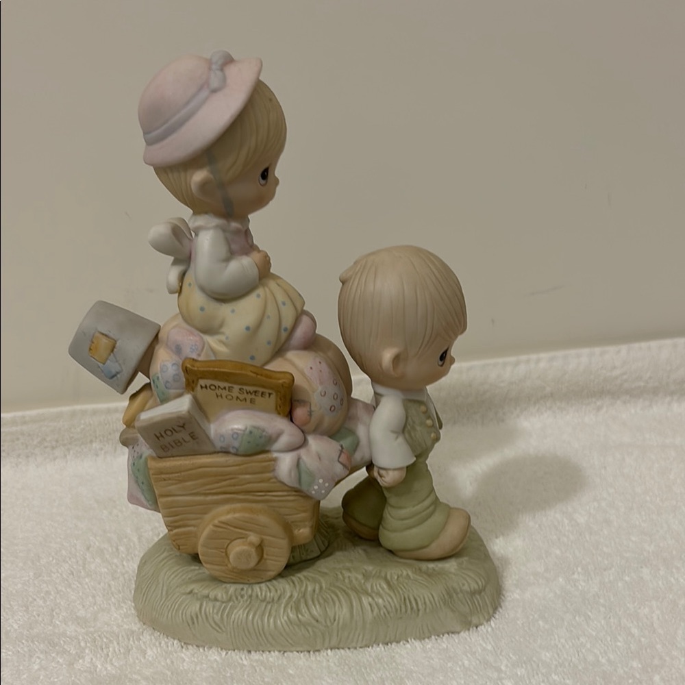 Charming Figurine with Pastel AccentsWalking by Faith